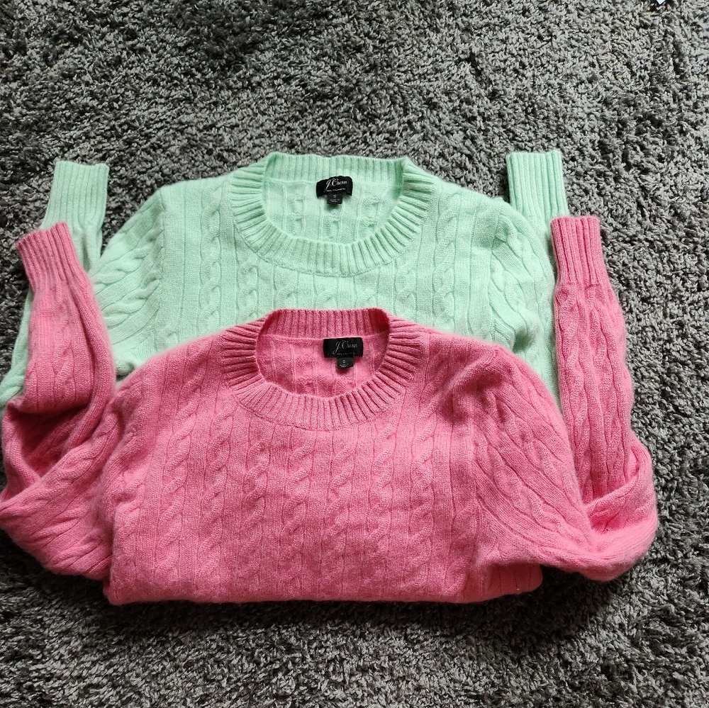 J.Crew Cable Knit Cashmere Bundle